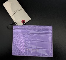 Ted Baker Lilac Croc Card Holder Wallet