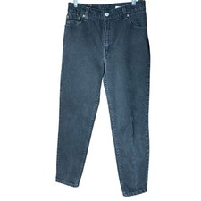 Vintage Levis 550 Womens Jeans Black 10P M Relaxed Fit Tapered Leg Y2K USA Made