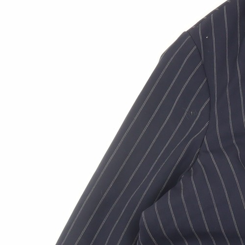 Marks and Spencer Women's Blue Pinstripe Blazer, Size 18 - Picture 10 of 12