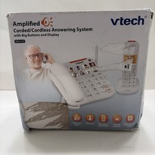 VTech SN5147 Amplified Corded/Cordless Senior Phone w/ Answering White Open Box