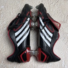 Adidas Predator PowerSwerve TRX SG Black Red Football Boots Size US 9