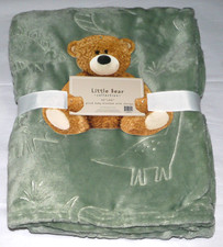 NEW Little Bear Collection 30"x40" Embossed Baby Blanket Dinosaur Dinos Boys