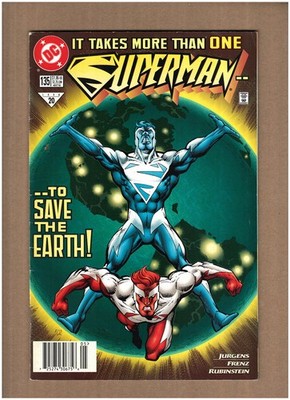 Superman #135 NEWSSTAND DC Comics 1998 Dan Jurgens SUPERMAN RED/BLUE VG/FN 5.0