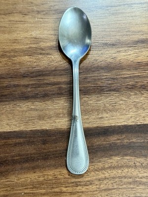 RARE Towle Beaded Antique Germany Stainless Teaspoon 6 1/4 in. DAMAGED -Plz Read