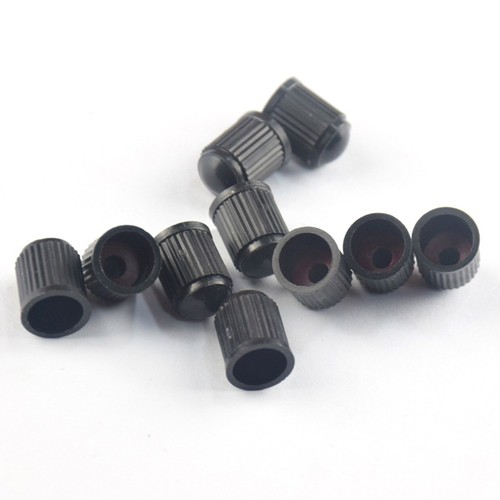 For Car and Motorcycle Tire Tyre Valve Cap 100pcs Black Plastic Rubber - Picture 4 of 7
