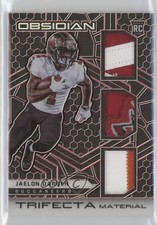 2021 Panini Obsidian Trifecta Material Electric Etch Red 3/10 Jaelon Darden 4k8