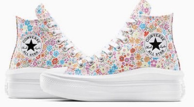 NWT (Wo Sz 5) Converse Chuck Taylor All Star Move Platform Mini Flowers high-top