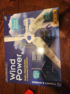 Thames & Kosmos Wind Power V5.0 STEM Experiment Kit, Build a 3ft-Tall Model W...