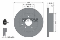 Textar Bremsscheiben Textar PRO Ø 292Mm InnenbelüFtet Beschichtet FüR Nissan 921