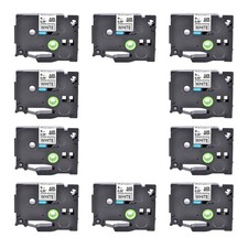 10PK Compatible Brother TZ-S221 TZe-S221 Black on White Strong Adhesive Tape 9MM
