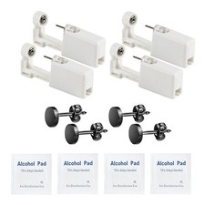 Self Ear Piercing Kits   4 Pack Self Ear Piercing Gun With Hip Hop Black Earr...