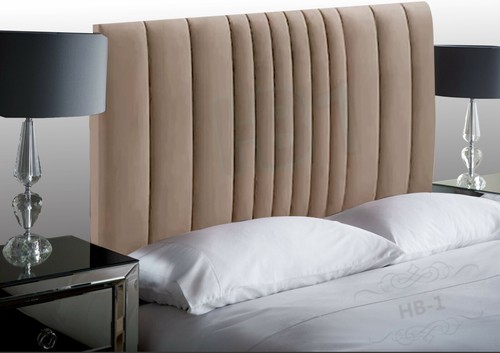 20"/24" Manhattan Linestyle Headboard in Plush Velvet Single,Double, Kingsize - Picture 2 of 38