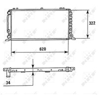 KüHler WasserküHler Passend FüR Audi 80 Cabriolet 8C B4 2.0 1.6E 1.6 8G7 89 8B