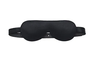 FOND OF MILITARY Eye Mask Blindfold BDSM Bondage Real Leather Padded Blindfold Couple Role Play