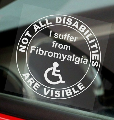Aufkleber 'Nicht Alle Behinderungen Sind Sichtbar' – 150x100 Mm, UV-beständig, Für Fibromyalgie & Awareness