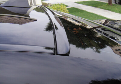  Painted BLACK Color For 2001-2007 BENZ C-CLASS W203-Rear Window Roof Spoiler 