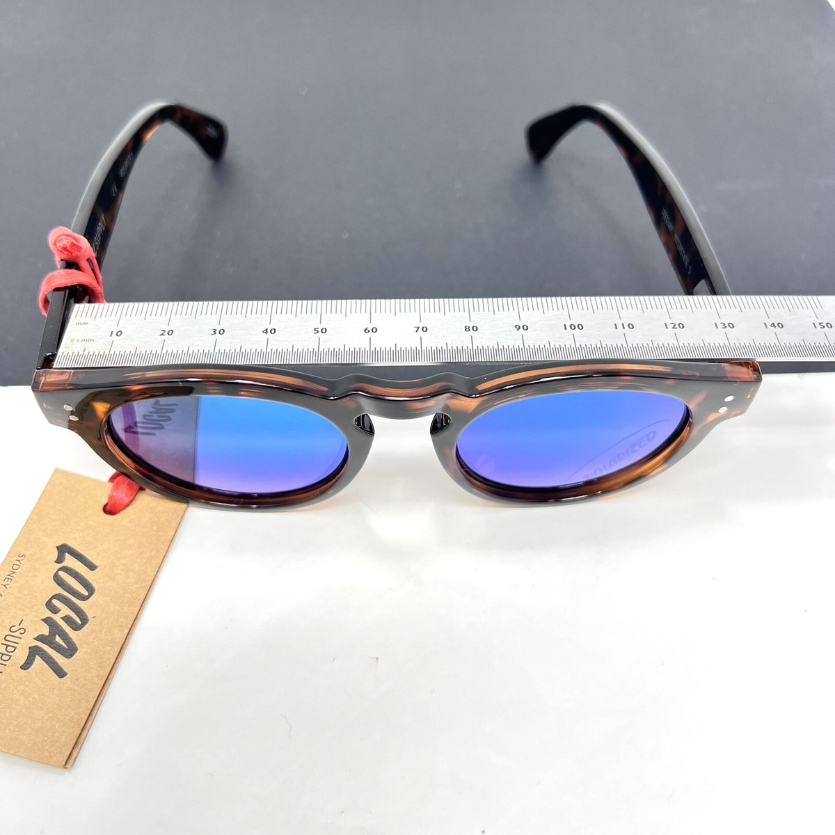 LOCAL SUPPLY UNISEX FREEWAY INTERSTATE 5 SUNGLASSES MIRRORED  display picture 3