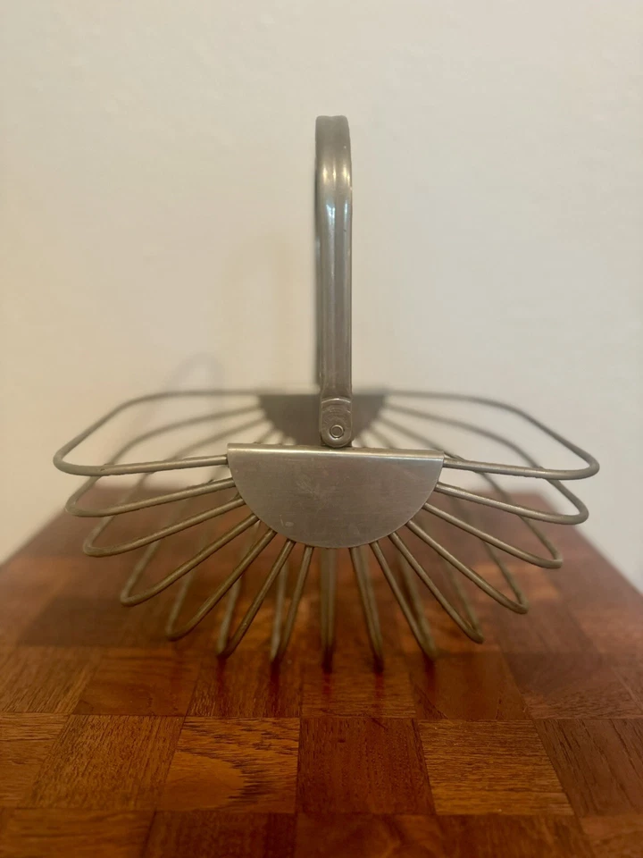 Vintage Godinger Silver-Plated Wire Bread Or Fruit Basket 1988 MCM Art deco - Image 4 of 4