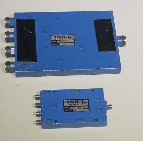 4 Way Power Dividers Arra A4200-4/sma & A4200-4X/Type N