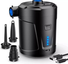 Air Pump Electric USB Rechargeable 5200mAh Inflate Deflate Camping Mattress Pump