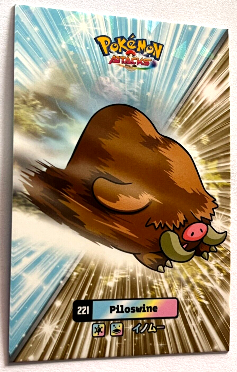 2025 POKEMON ATTACK 2 DATABASE Card #071 PILOSWINE JOHTO Peru Foil