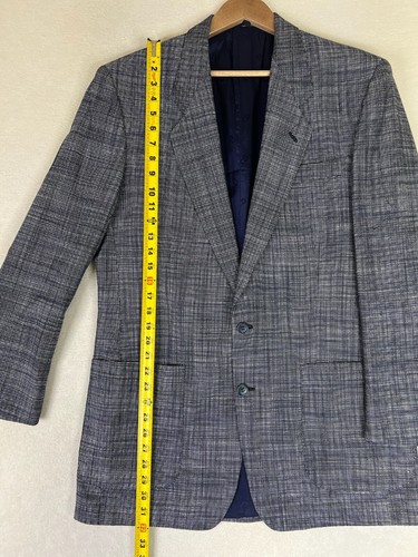 Christian Dior Blazer Men's 42L Long Gray 2 Button Sport Coat Wool Blend - Picture 9 of 13