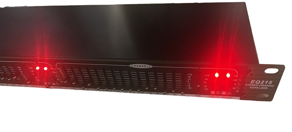 Equalizzatore Grafico Btuty EQ-215 - 15 Bande Dual Channel, Rack 1U, Low Cut, XLR/TRS