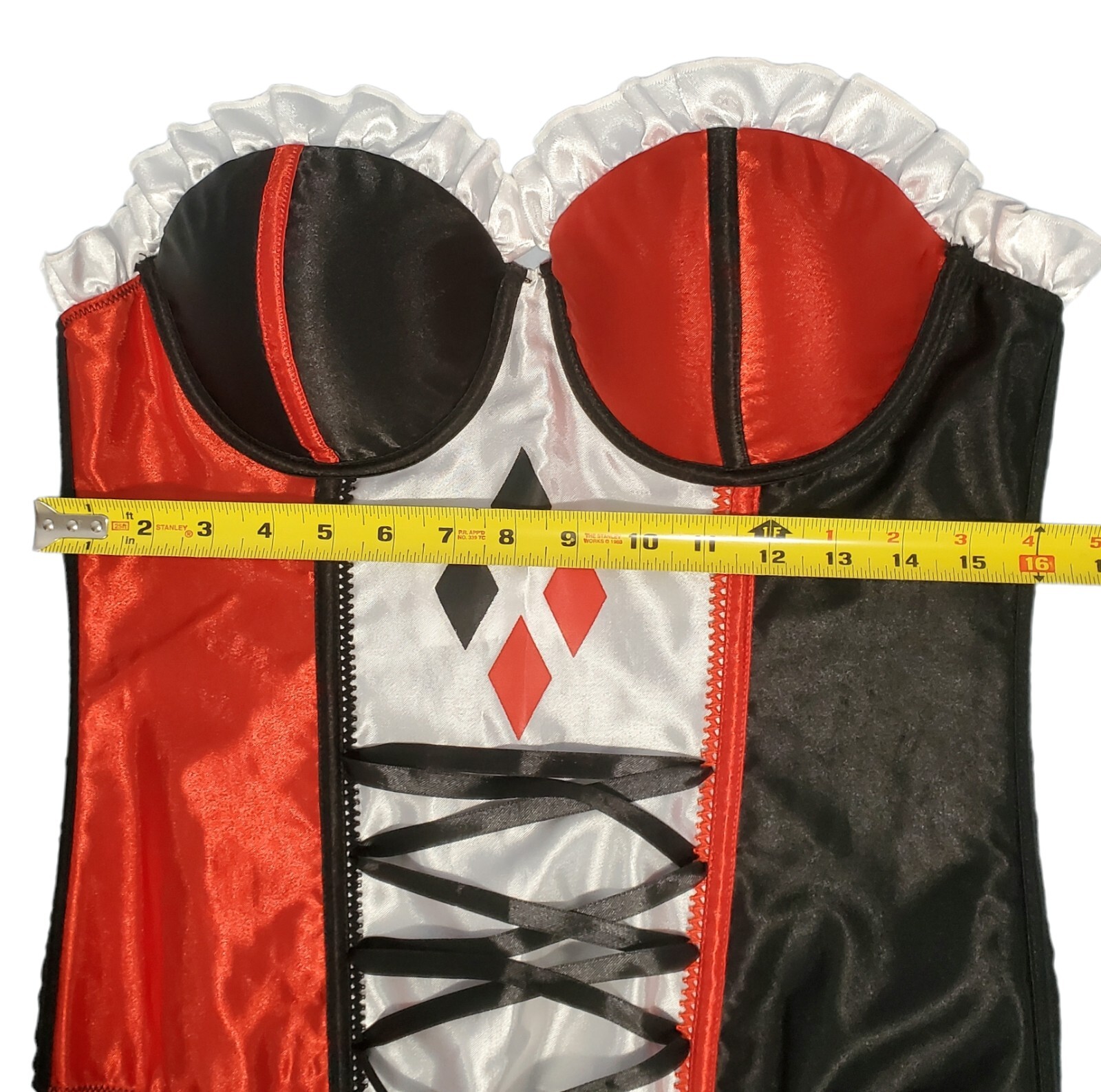 Sexy Harley Quinn Costume Bustier Corset Top Hallowee… Gem