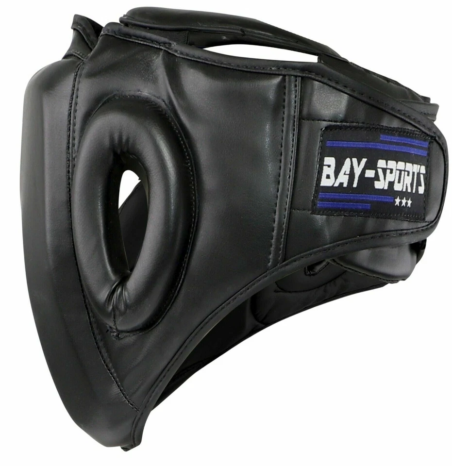 BAY® Kopfschutz CHIN Helm Boxen Kickboxen Muay Thai MMA Kampfsport Fight schwarz - Bild 3 von 4