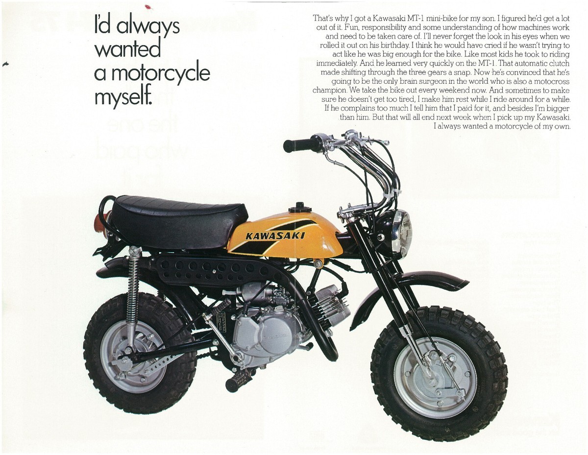 KAWASAKI Brochure KV75 1975 Sales Catalog Catalogue REPRO MT1 | eBay