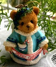 CHERISHED TEDDIES - ORNAMENT - WISHING YOU A HEAVENLY HOLIDAY - DATED 2012