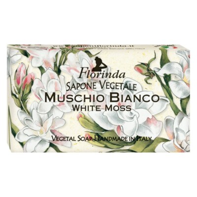 Florinda Magic of Flowers White Moss Vegetal Soap Bar 100g 3.5oz