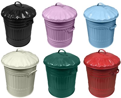 midi 45Liter Metall Mülleimer Mini Müll Altpapier Bad Schlafzimmer Farbe Mülleimer