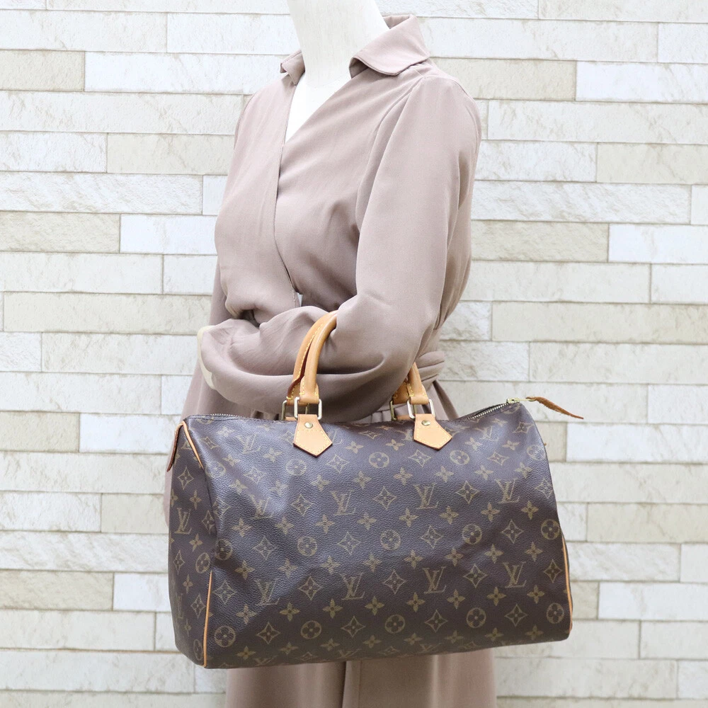 Louis Vuitton Monogram Speedy 35 Satchel Boston Bag