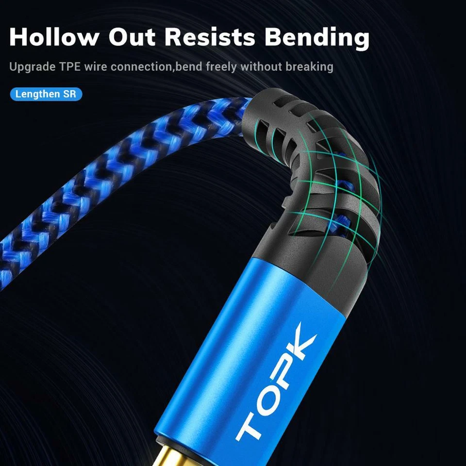 Extra Long USB A to Type C Charger Cable 1m 2m 3m Fast Charging Lead BLUE - Image 2 of 4