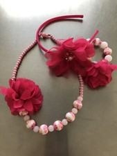 gymboree Fairy Garden accessories Necklace Bracelet Pink Vintage