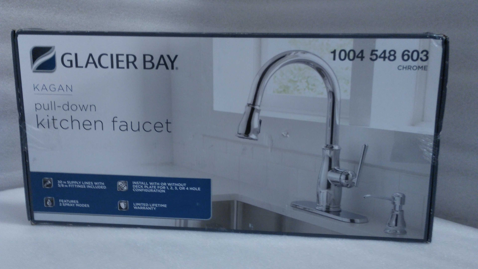 Glacier Bay Single-Handle Pull-Down Sprayer Kitchen Faucet in Chrome