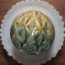 Ornate Decorative Ball Sphere Large Beautiful 6.5” Diameter