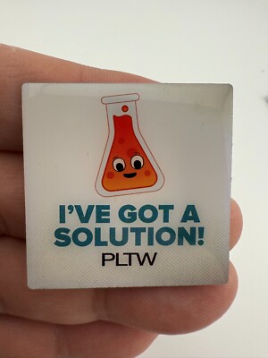 PLTW I've Got A Solution Lapel Hat Pin - Project Lead The Way STEM????