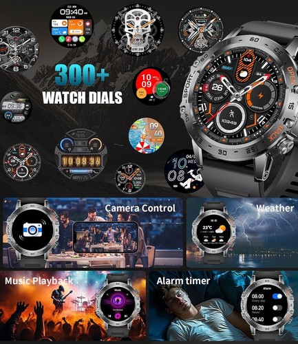 Smartwatch Ciśnienie krwi, Ciśnieniomierz '' Zegarek z pompą powietrza... - Zdjęcie 10 z 24
