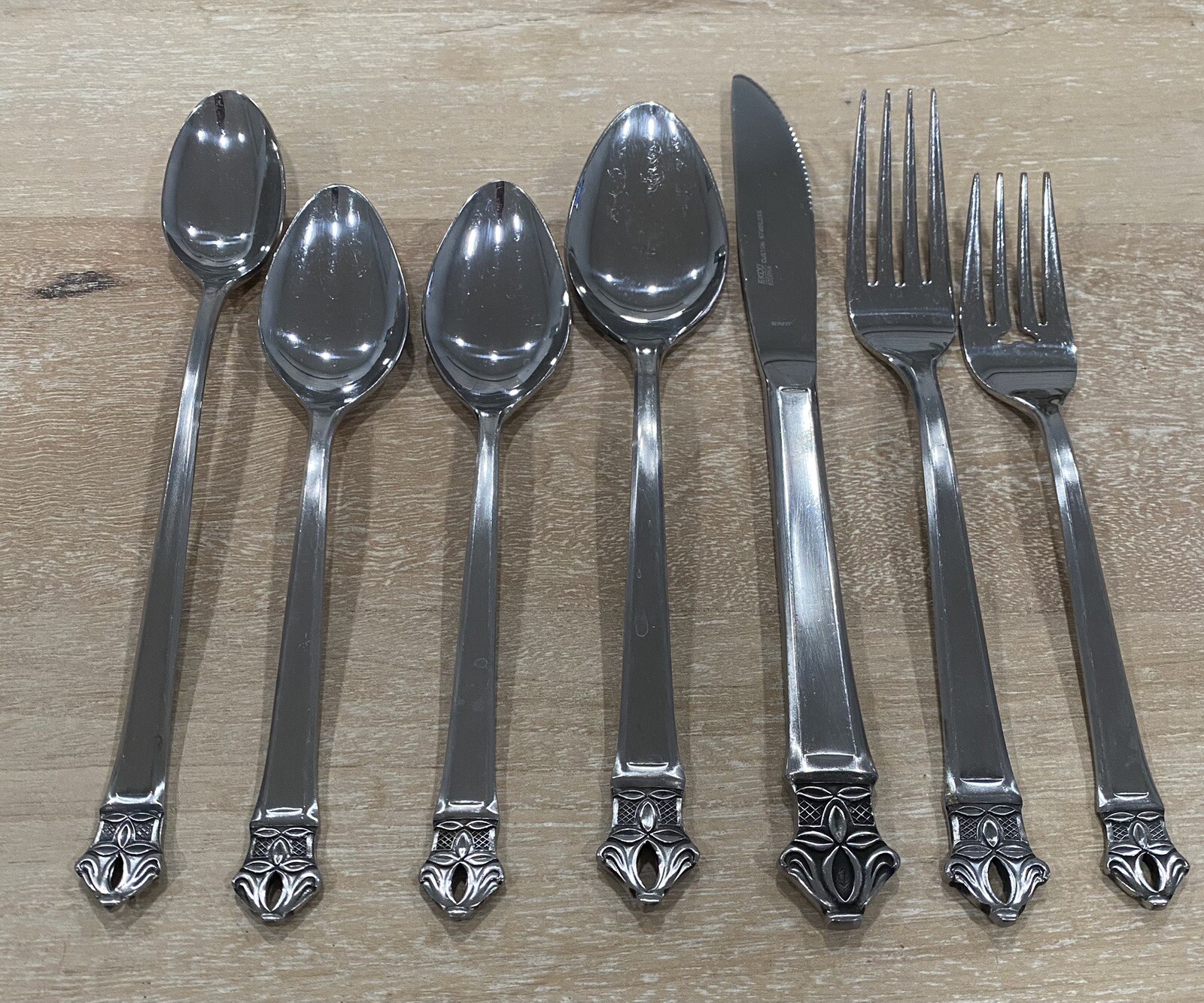 Ekco Eterna Padua 63 Piece Full Service For 8 Vintage Stainless