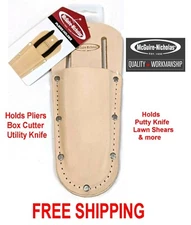 New McGuire-Nicholas Leather Tool Belt Holder for Pliers Box Cutter Putty Knife