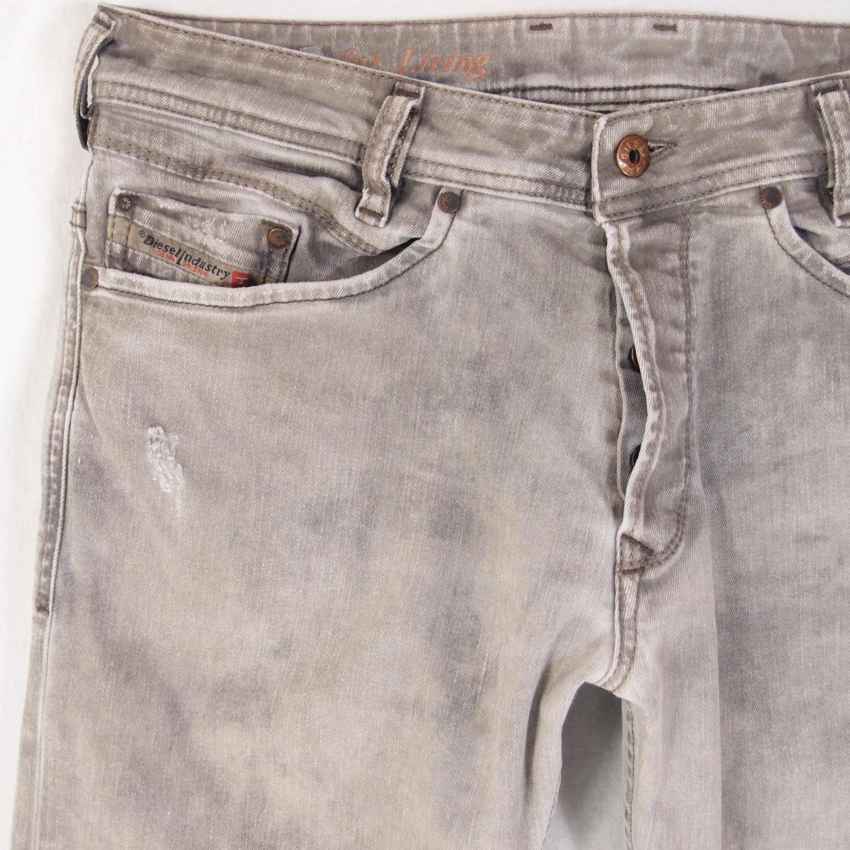Mens Diesel IAKOP 0824D Stretch Slim Tapered Grey Jeans W32 Mens Diesel IAKOP 0824D Stretch Slim Tapered Grey Jeans W32