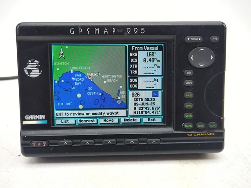 Garmin GPSMAP 225 Marine Boat Color GPS Navigator Chartplotter