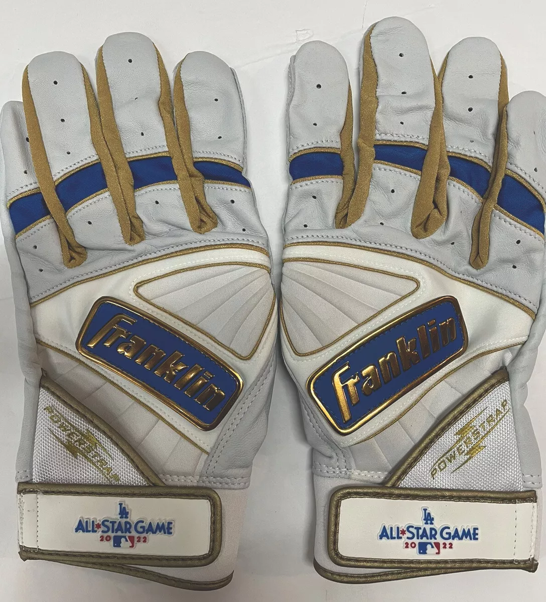 White and gold hotsell franklin batting gloves
