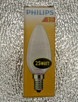 Philips Kerzenlampe Kerze E14 25W Matt Dimmbar! -Kein Led!