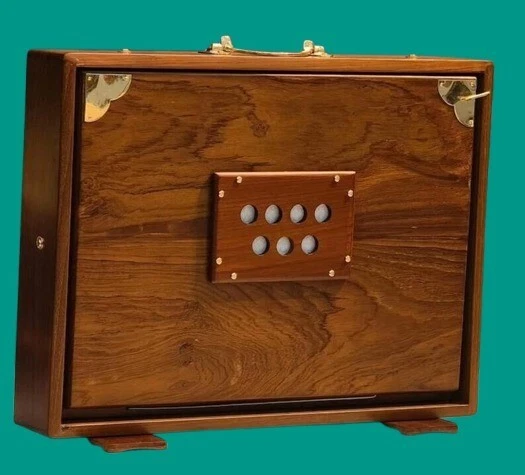 Caja Shruti Premium de 3 octavas con 36 notas, hecha a mano con caja Shruti de madera de teca 432Hz Foto 4 de 4