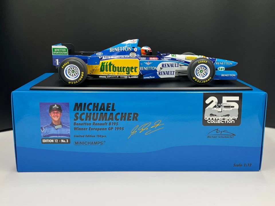 1/12 Benetton Renault B195 #1 Schumacher Sieg GP Europa'95 MINICHAMPS 517952101 - Bild 4 von 4