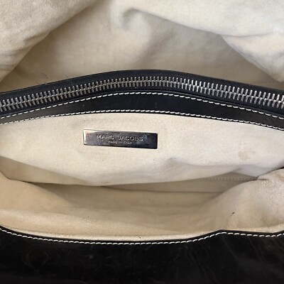 Marc Jacobs Vintage Black Leather Doctor bag double handle