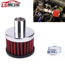 Red High Flow Racing 34 Small Air Filter Motorcycle Turbo Cold Air Intake